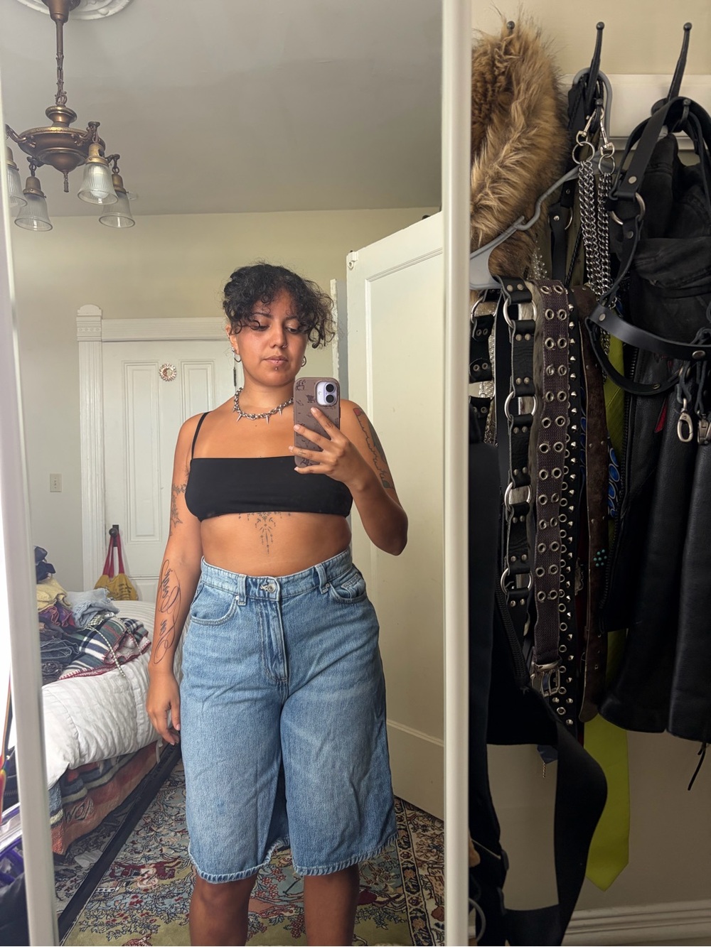 Cotton On Light Blue Denim Bermuda Shorts